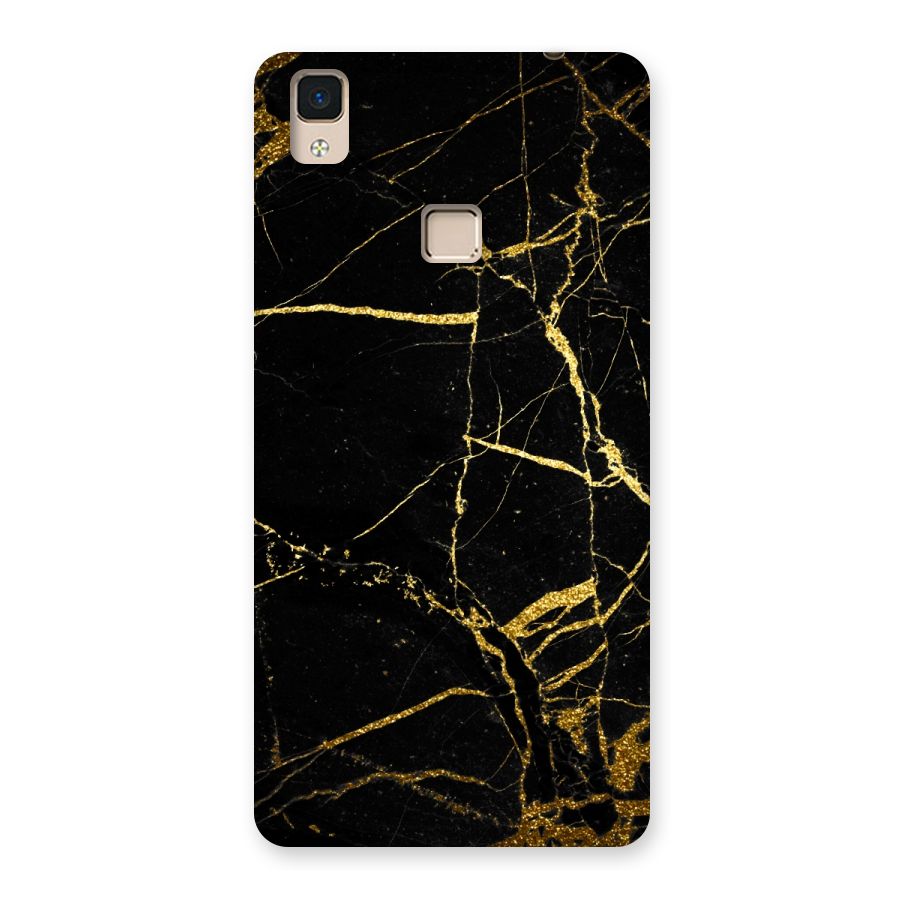 Black And Gold Design Back Case for V3 Max