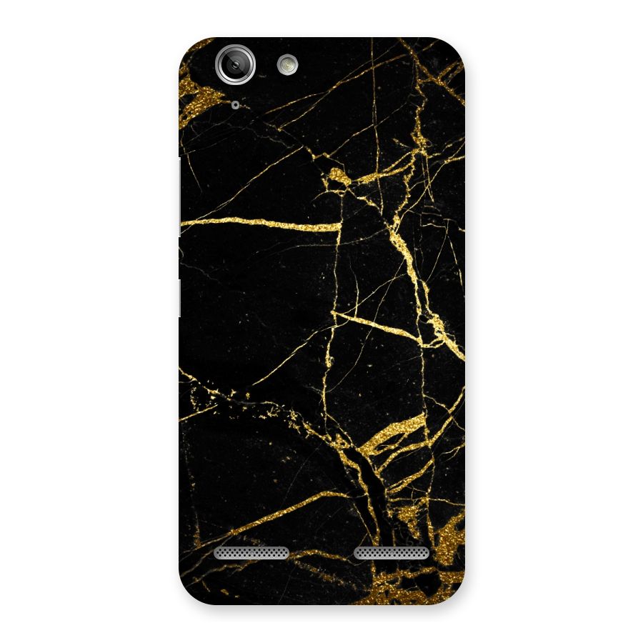 Black And Gold Design Back Case for Vibe K5