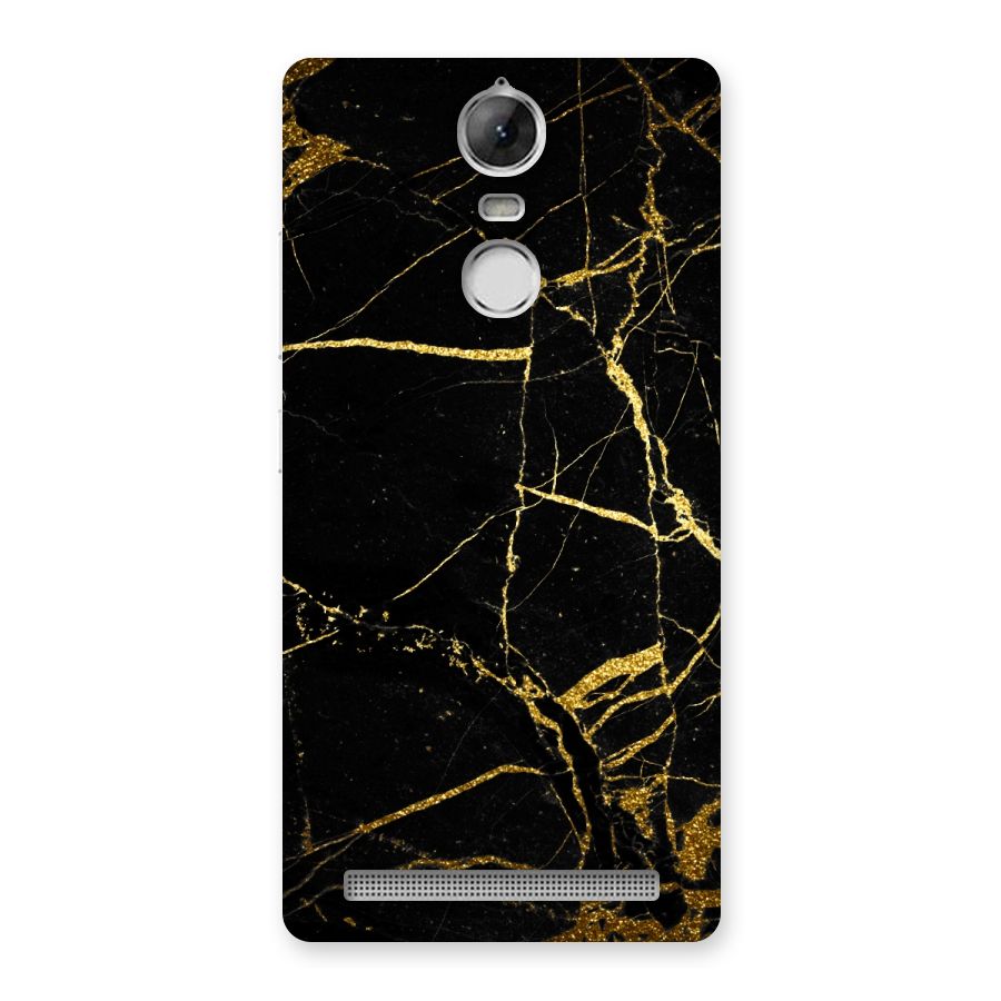 Black And Gold Design Back Case for Vibe K5 Note