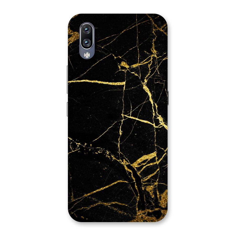 Black And Gold Design Back Case for Vivo NEX