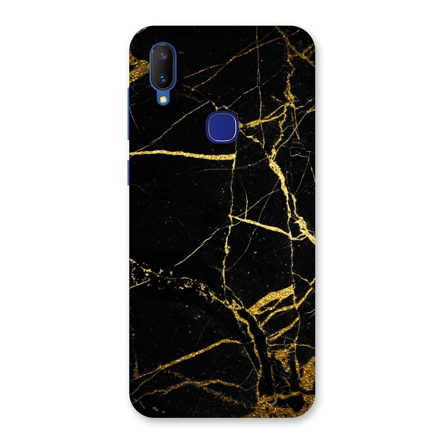 Black And Gold Design Back Case for Vivo V11