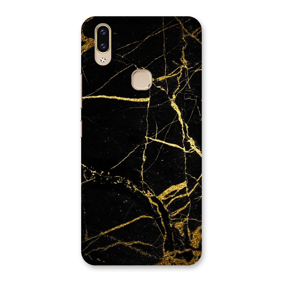 Black And Gold Design Back Case for Vivo V9 Youth
