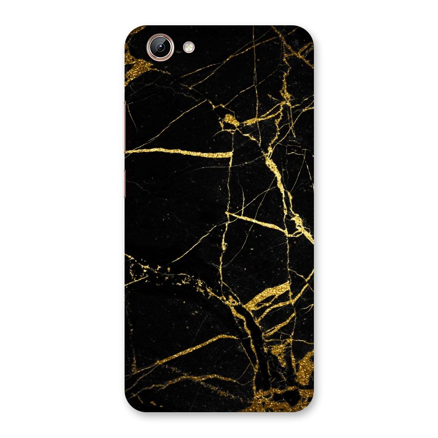 Black And Gold Design Back Case for Vivo Y71i