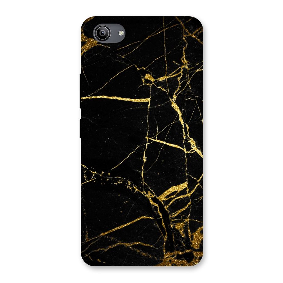 Black And Gold Design Back Case for Vivo Y81i