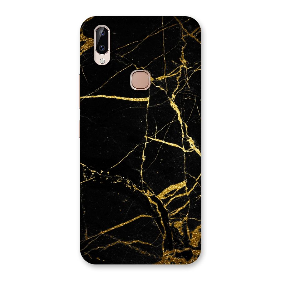 Black And Gold Design Back Case for Vivo Y83 Pro