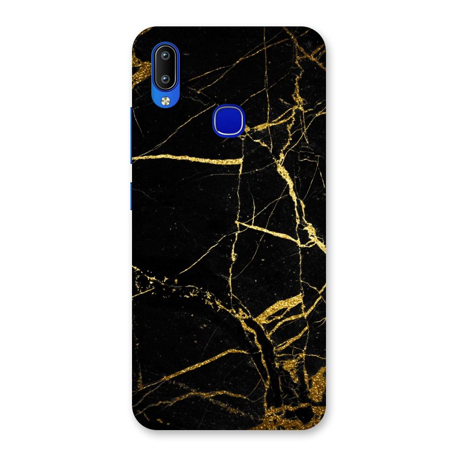 Black And Gold Design Back Case for Vivo Y91