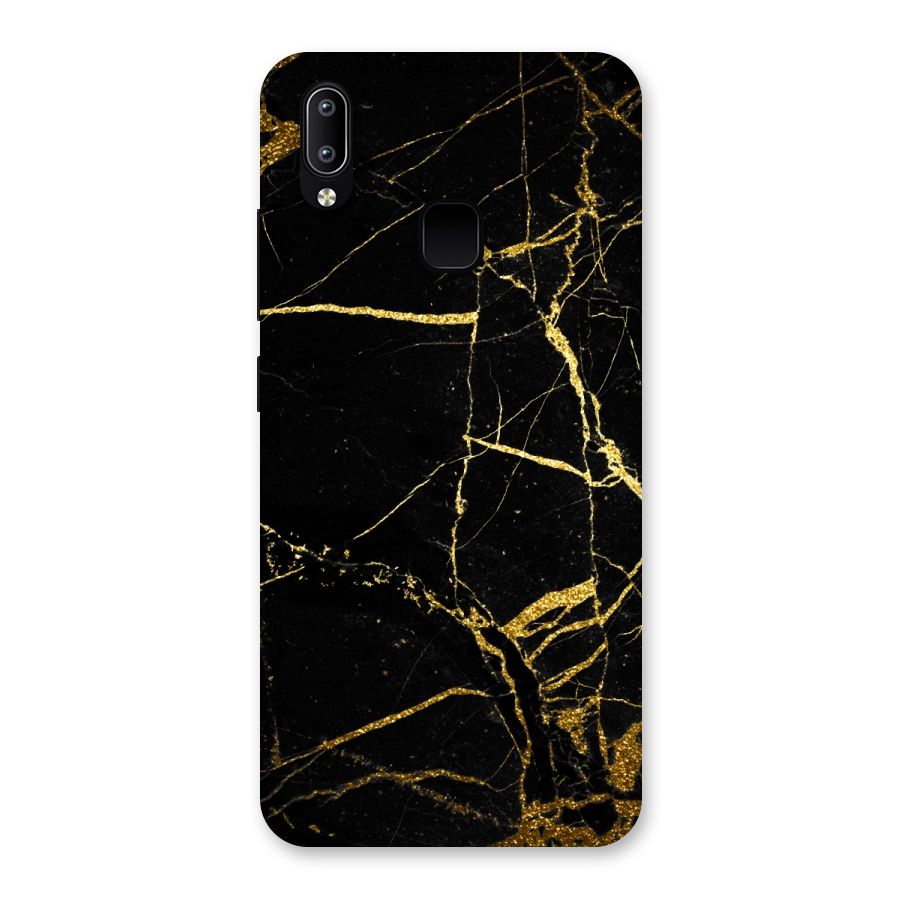 Black And Gold Design Back Case for Vivo Y95