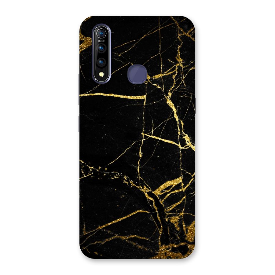 Black And Gold Design Back Case for Vivo Z1 Pro