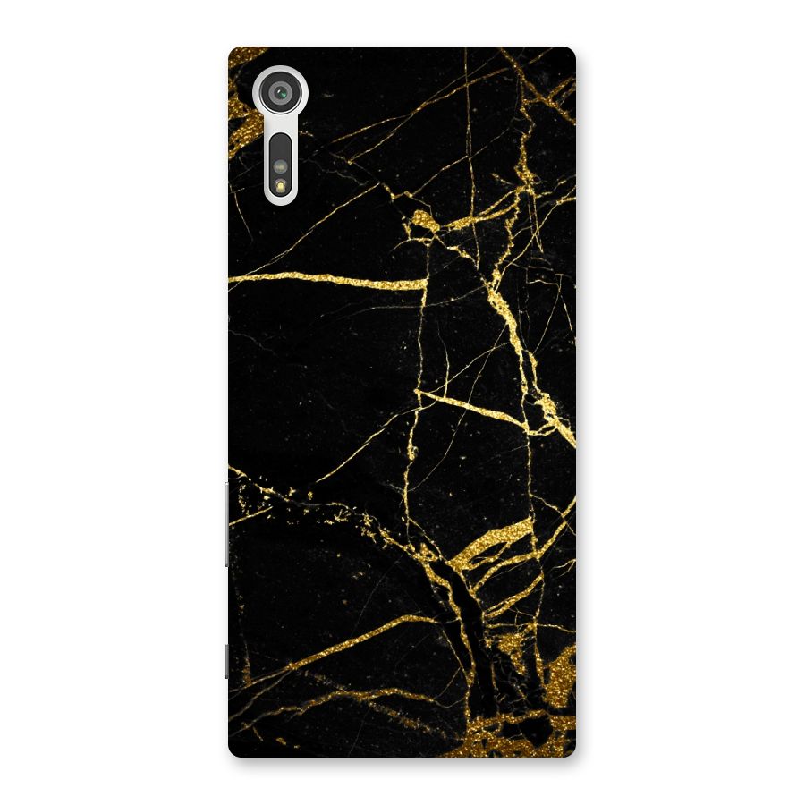 Black And Gold Design Back Case for Xperia XZ