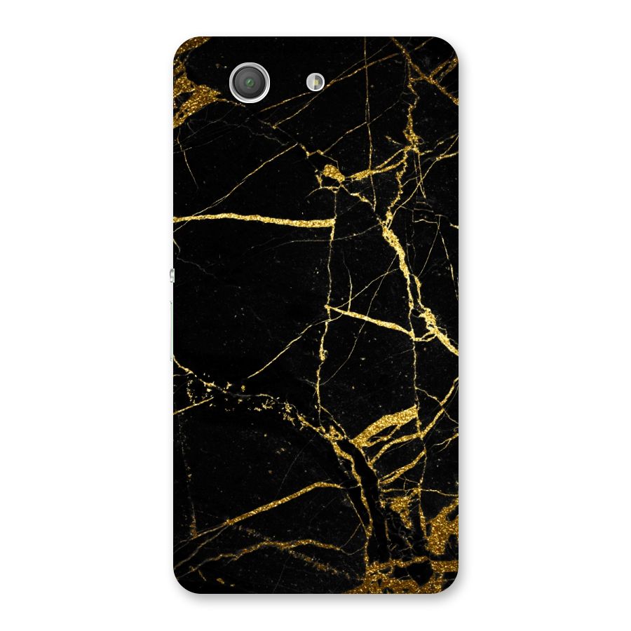 Black And Gold Design Back Case for Xperia Z3 Compact