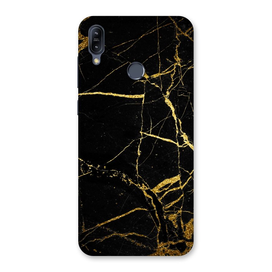 Black And Gold Design Back Case for Zenfone Max M2