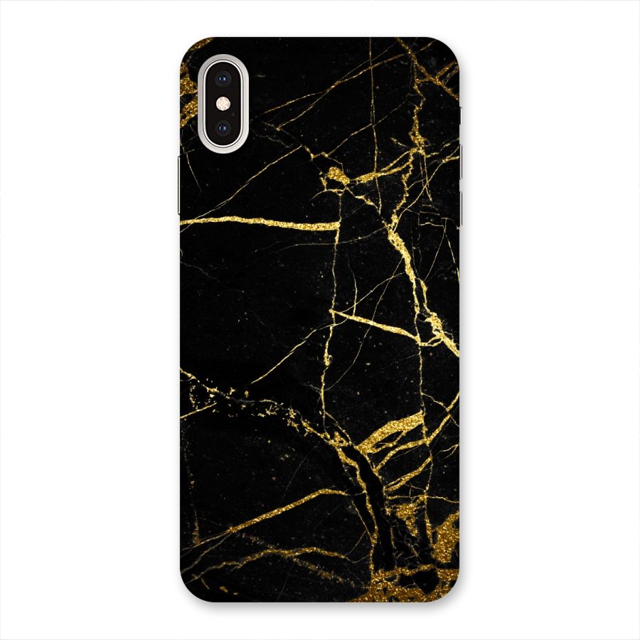 Black And Gold Design Back Case for iPhone XS Max