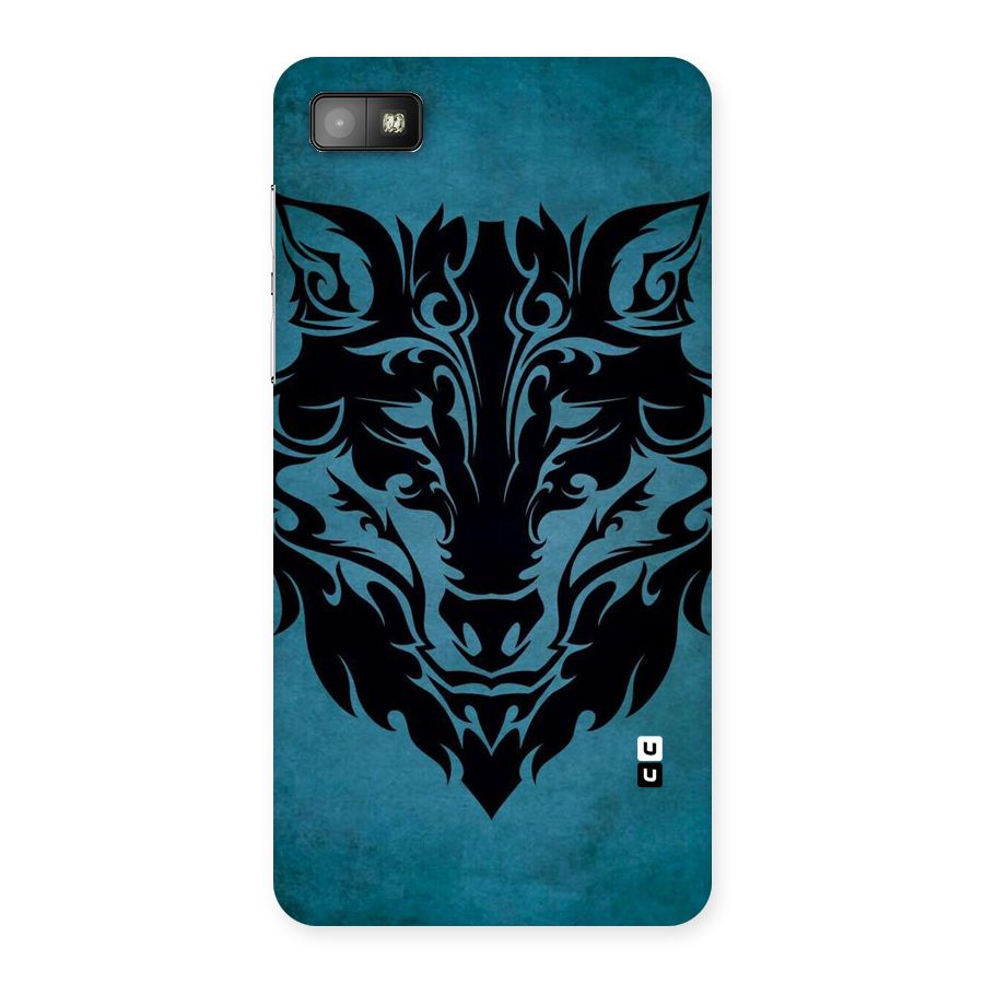 Black Artistic Wolf Back Case for Blackberry Z10