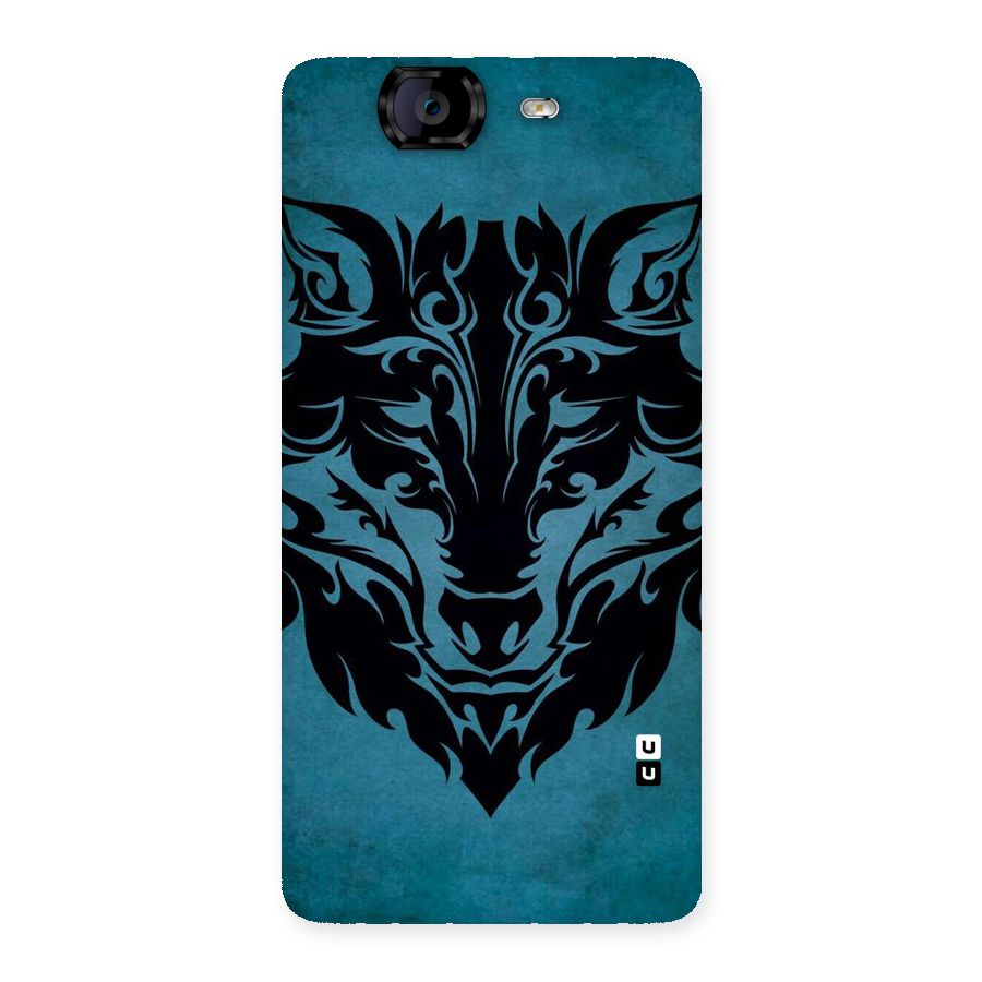 Black Artistic Wolf Back Case for Canvas Knight A350