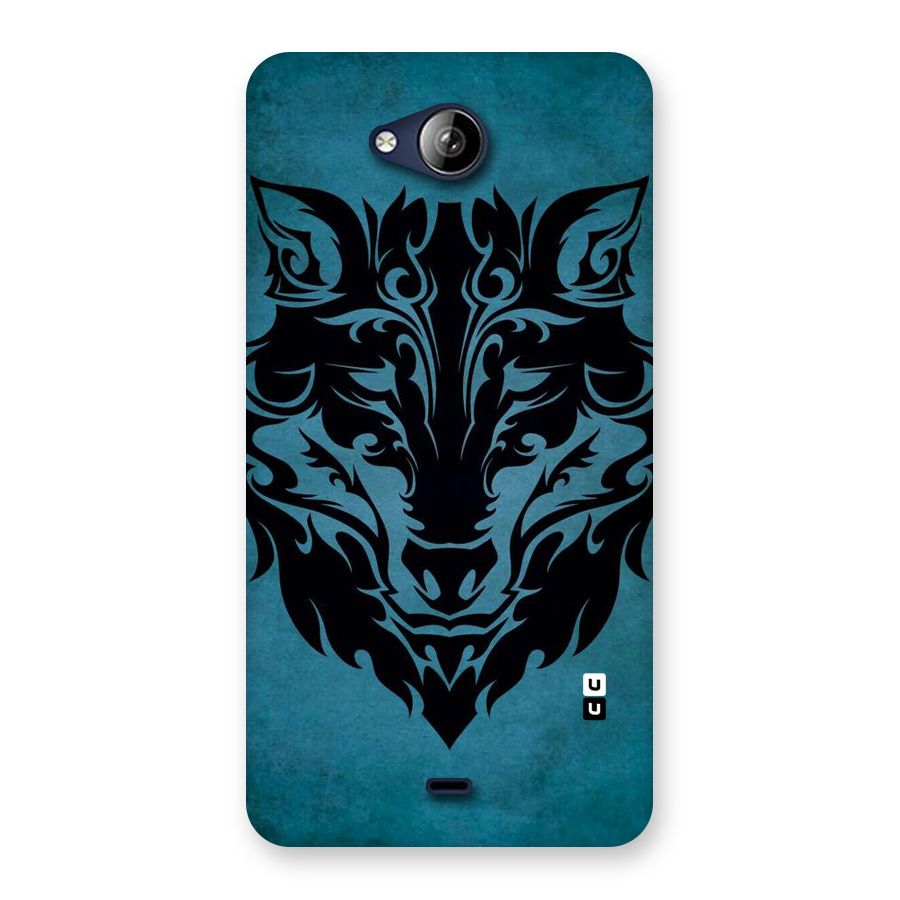 Black Artistic Wolf Back Case for Canvas Play Q355
