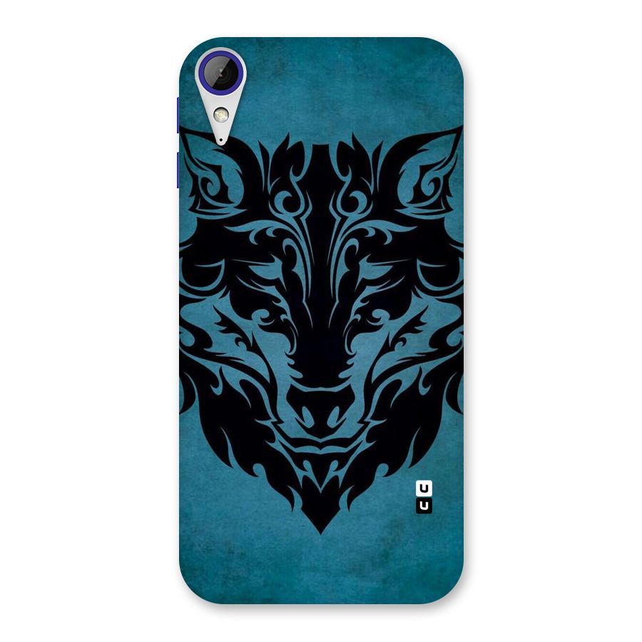 Black Artistic Wolf Back Case for Desire 830