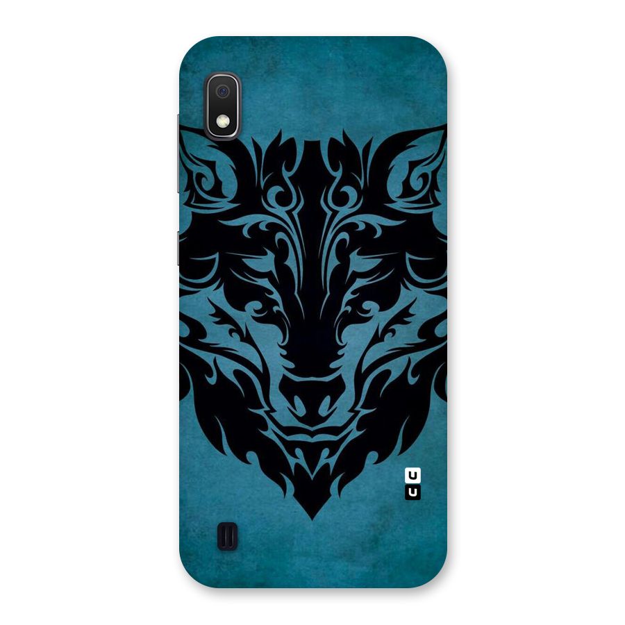 Black Artistic Wolf Back Case for Galaxy A10