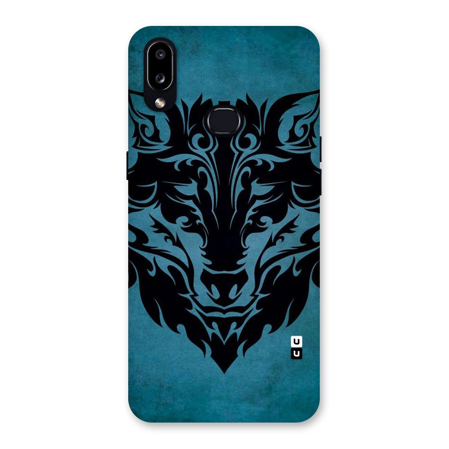 Black Artistic Wolf Back Case for Galaxy A10s