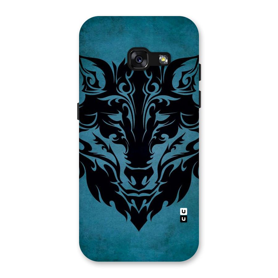 Black Artistic Wolf Back Case for Galaxy A3 (2017)