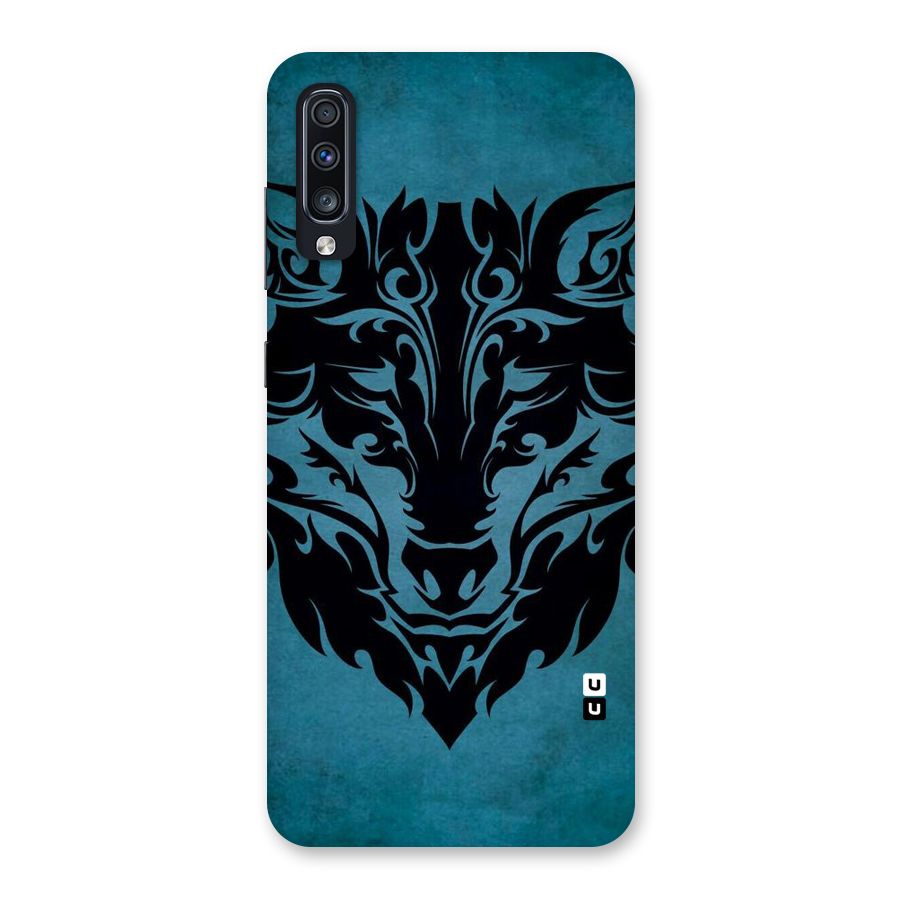 Black Artistic Wolf Back Case for Galaxy A70s