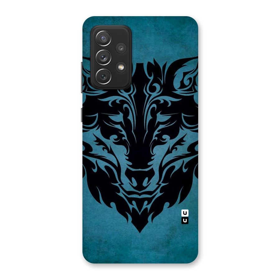 Black Artistic Wolf Back Case for Galaxy A72
