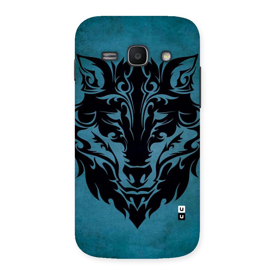 Black Artistic Wolf Back Case for Galaxy Ace 3