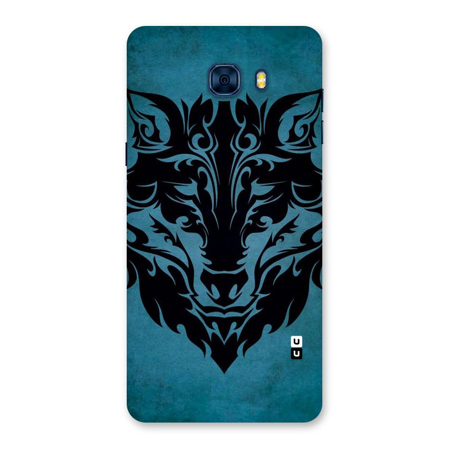 Black Artistic Wolf Back Case for Galaxy C7 Pro