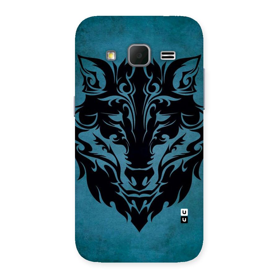 Black Artistic Wolf Back Case for Galaxy Core Prime