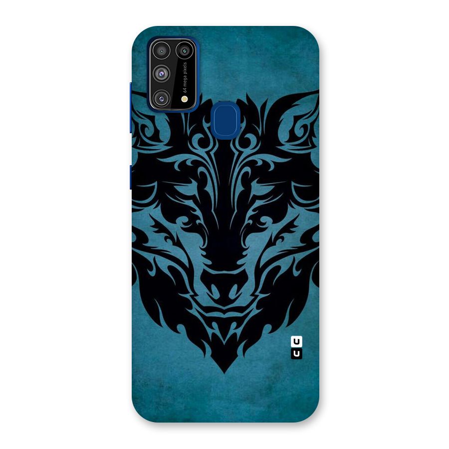 Black Artistic Wolf Back Case for Galaxy F41