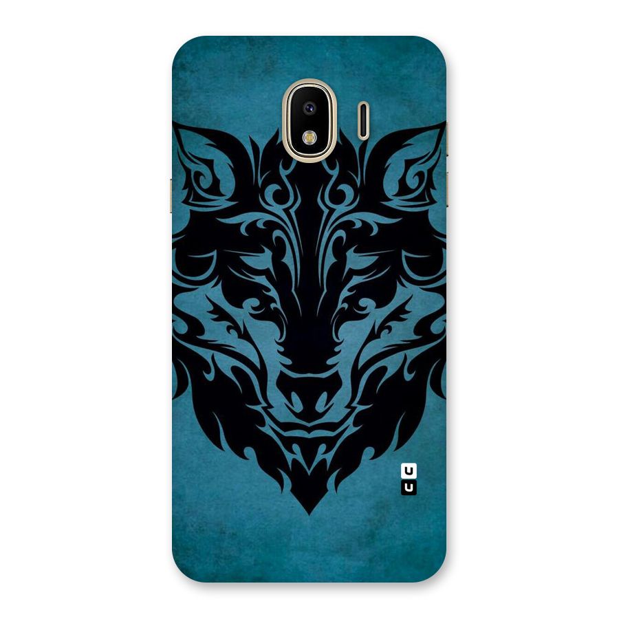 Black Artistic Wolf Back Case for Galaxy J4