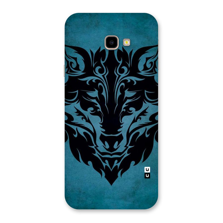 Black Artistic Wolf Back Case for Galaxy J4 Plus
