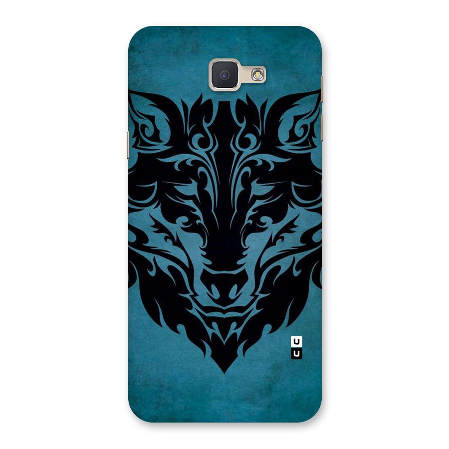Black Artistic Wolf Back Case for Galaxy J5 Prime