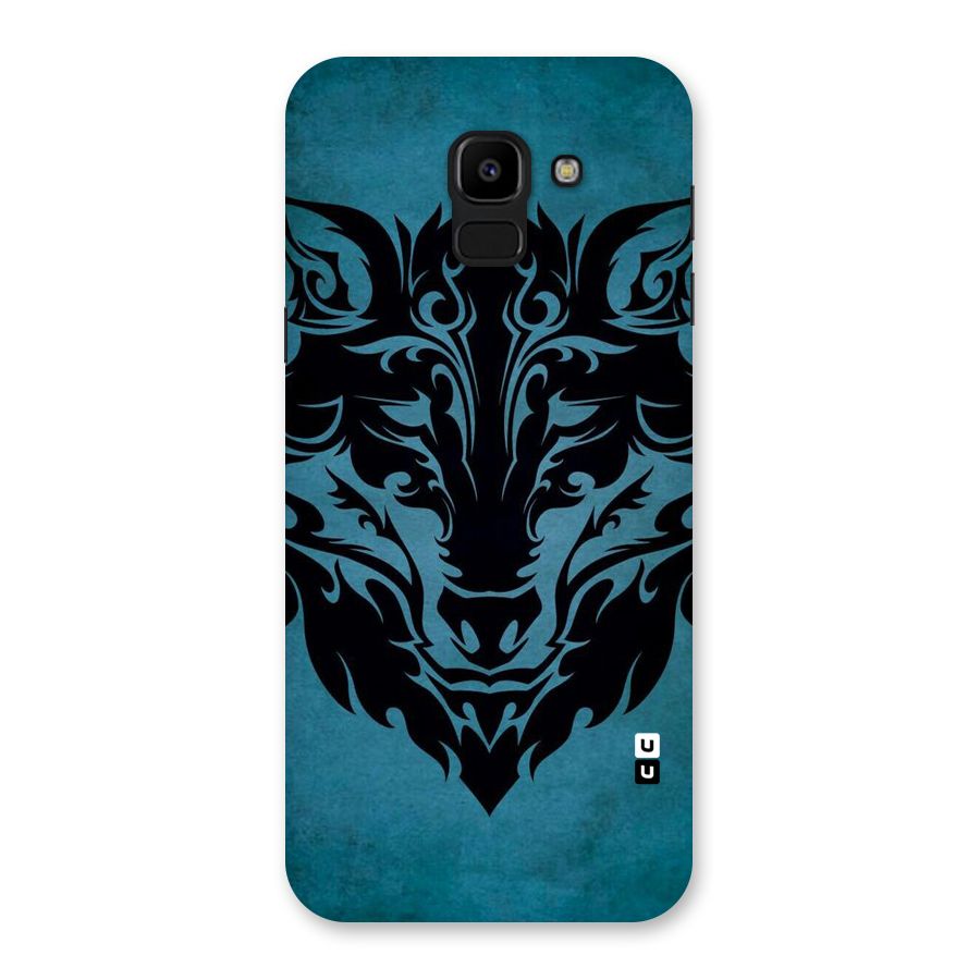 Black Artistic Wolf Back Case for Galaxy J6