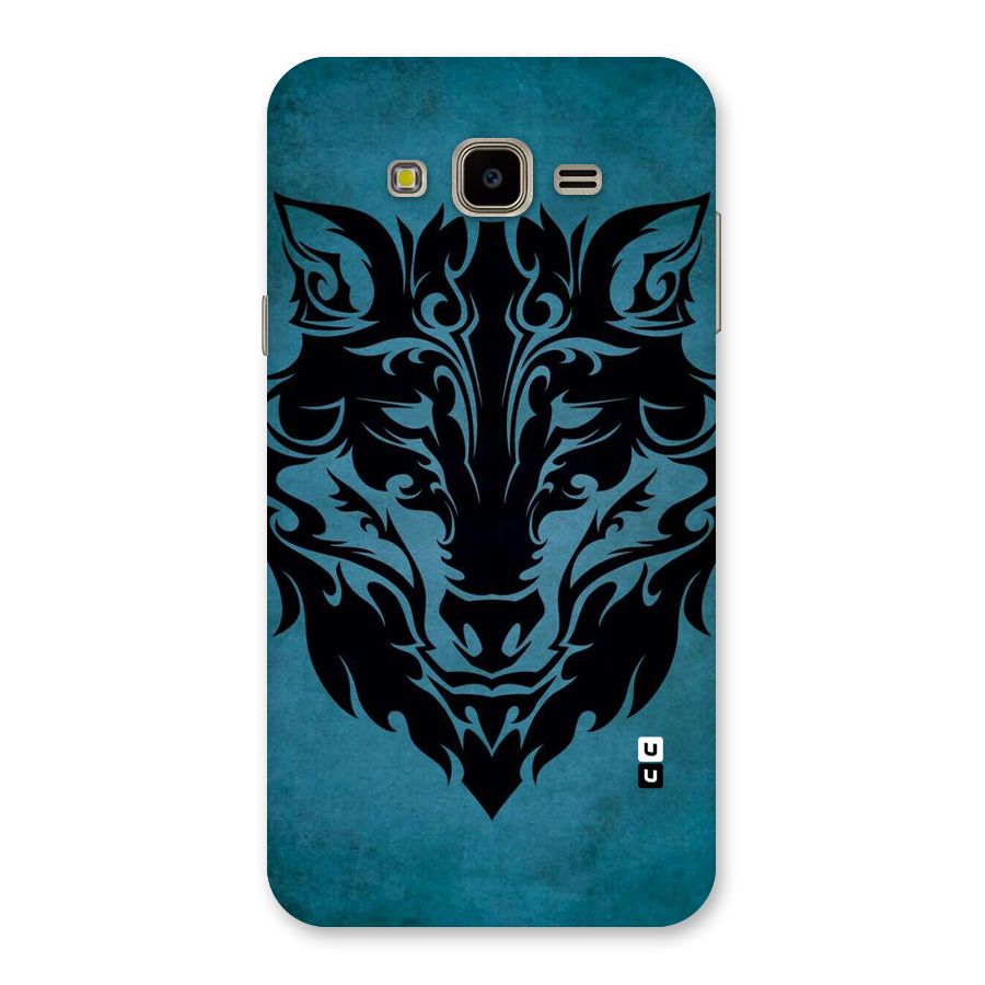 Black Artistic Wolf Back Case for Galaxy J7 Nxt