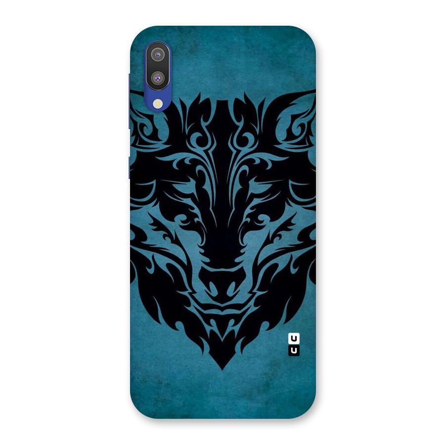 Black Artistic Wolf Back Case for Galaxy M10