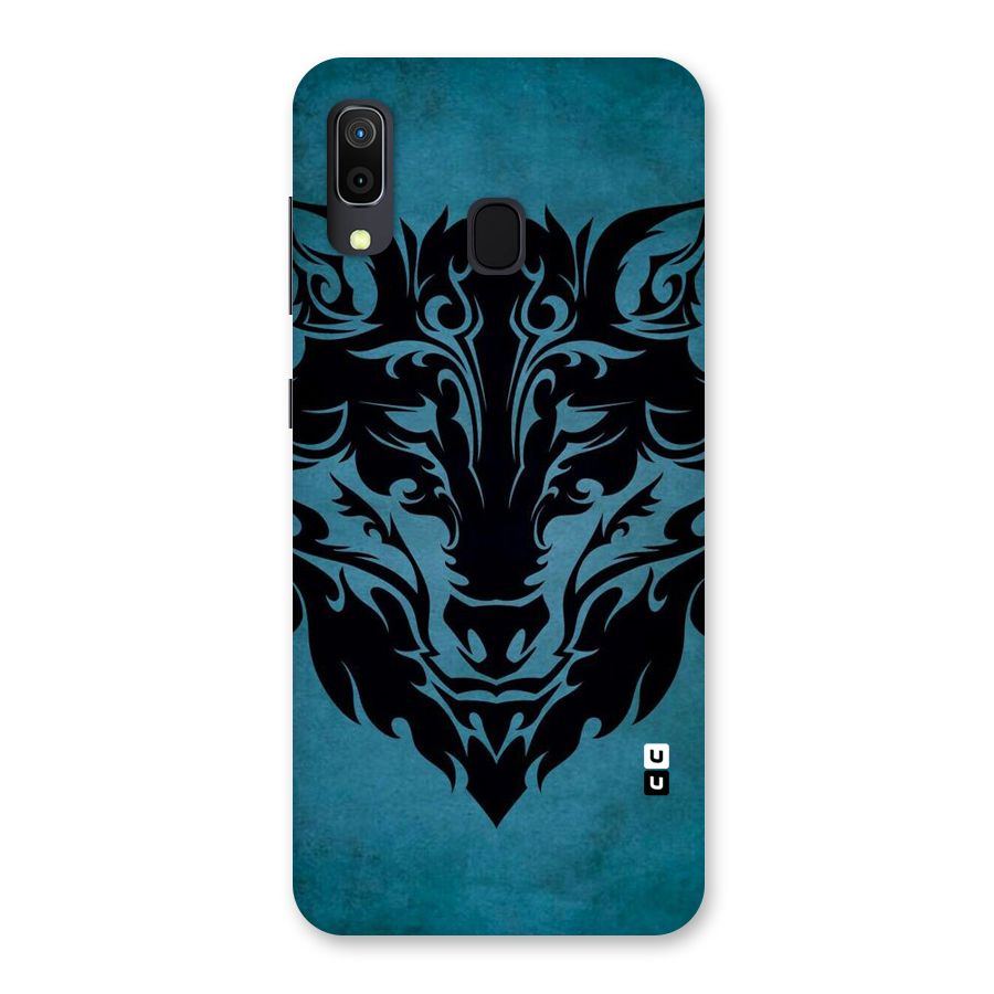 Black Artistic Wolf Back Case for Galaxy M10s