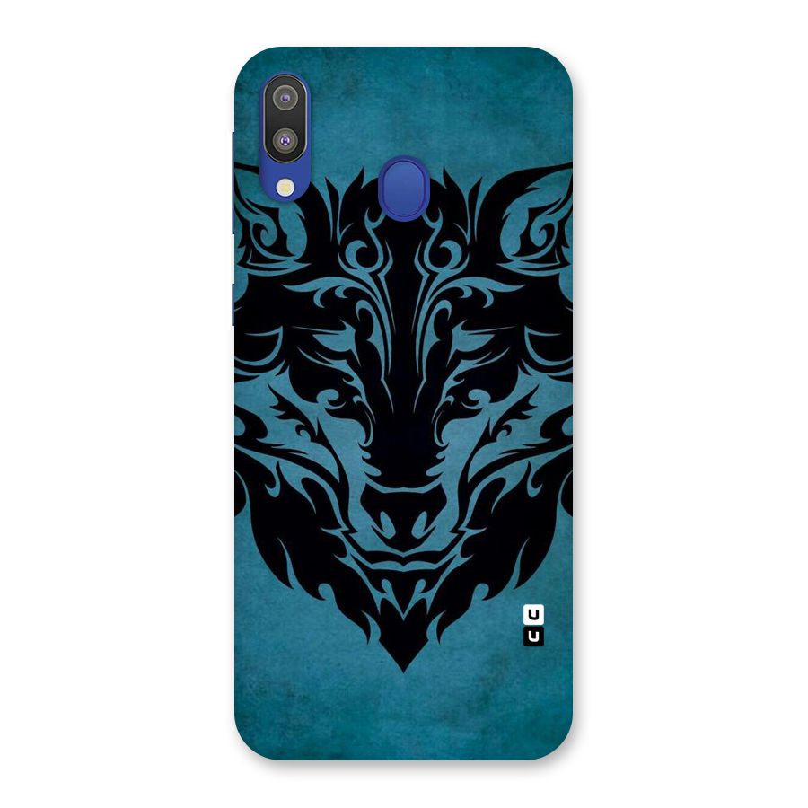 Black Artistic Wolf Back Case for Galaxy M20