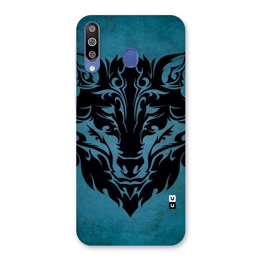 Black Artistic Wolf Back Case for Galaxy M30