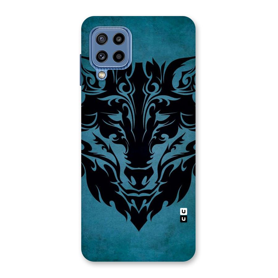 Black Artistic Wolf Back Case for Galaxy M32