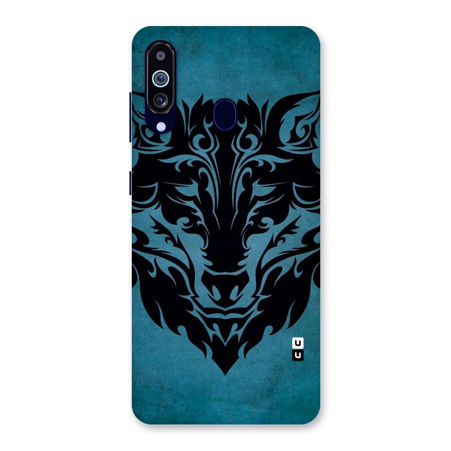 Black Artistic Wolf Back Case for Galaxy M40