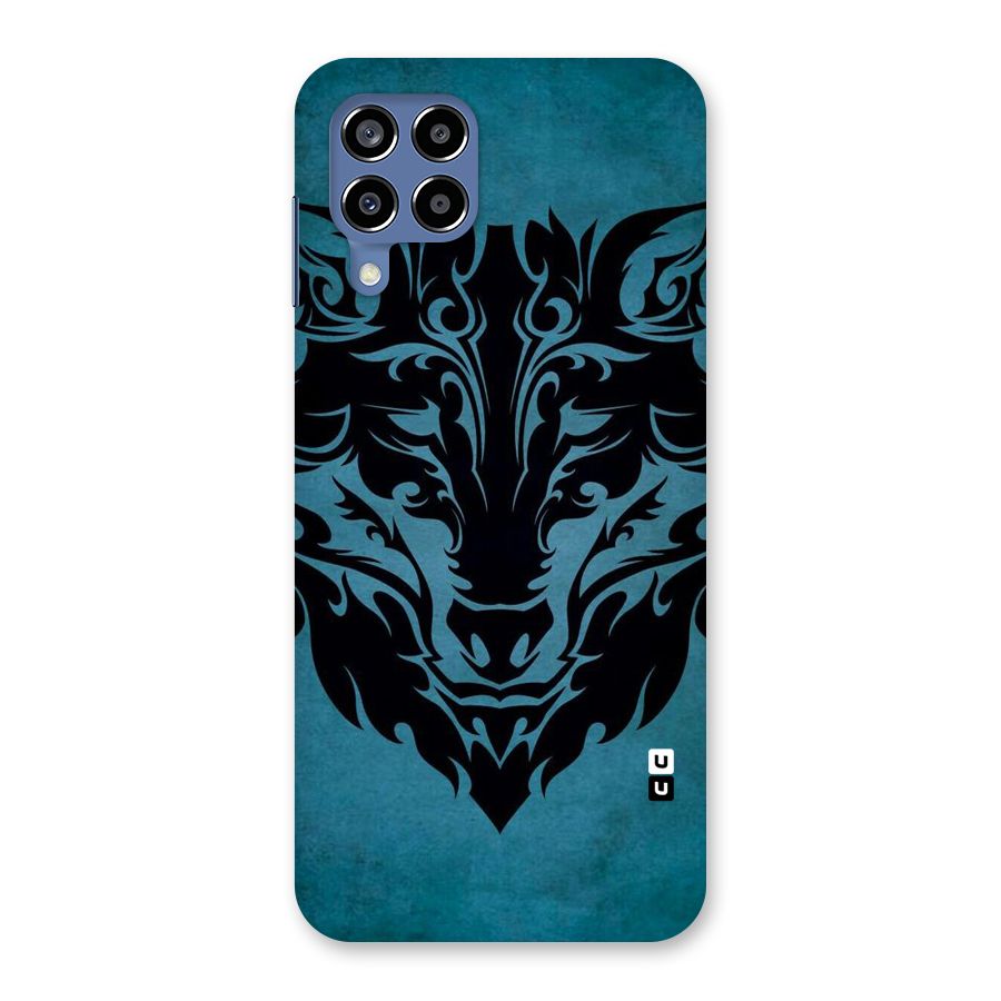 Black Artistic Wolf Back Case for Galaxy M53 5G
