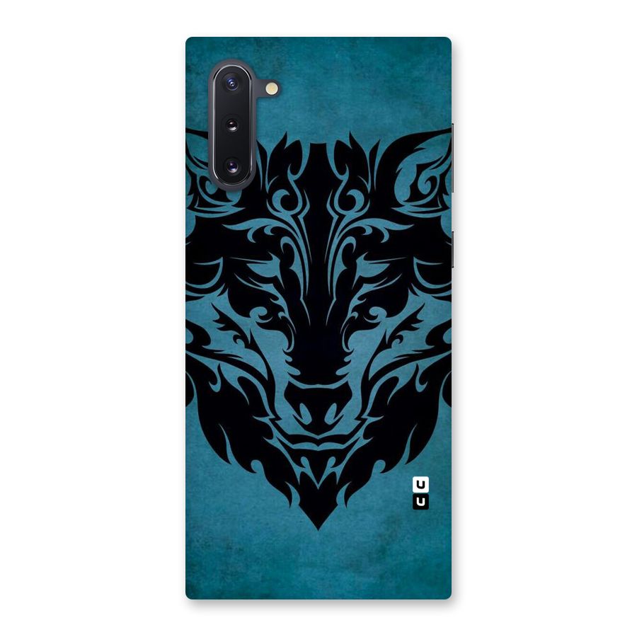 Black Artistic Wolf Back Case for Galaxy Note 10