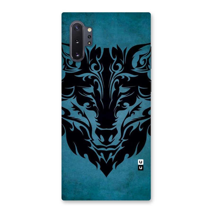 Black Artistic Wolf Back Case for Galaxy Note 10 Plus