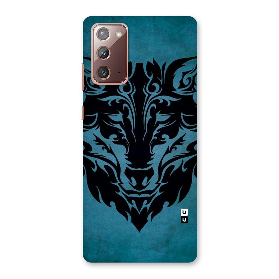 Black Artistic Wolf Back Case for Galaxy Note 20