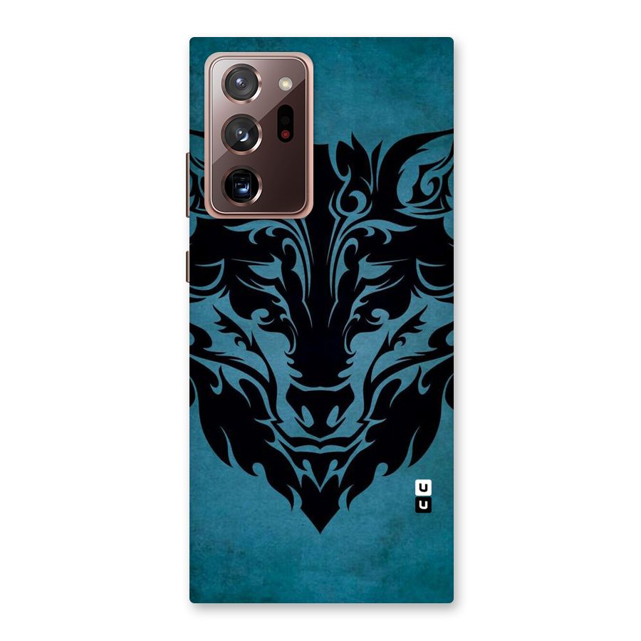Black Artistic Wolf Back Case for Galaxy Note 20 Ultra