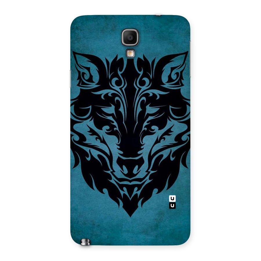 Black Artistic Wolf Back Case for Galaxy Note 3 Neo