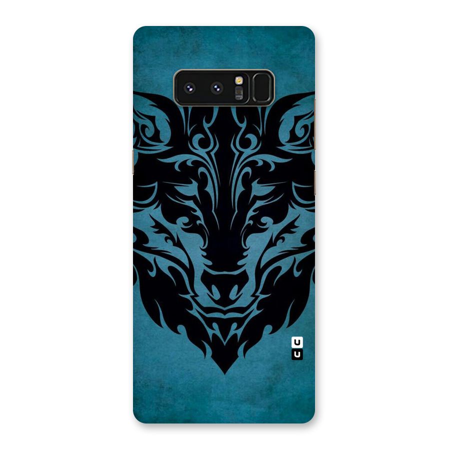 Black Artistic Wolf Back Case for Galaxy Note 8