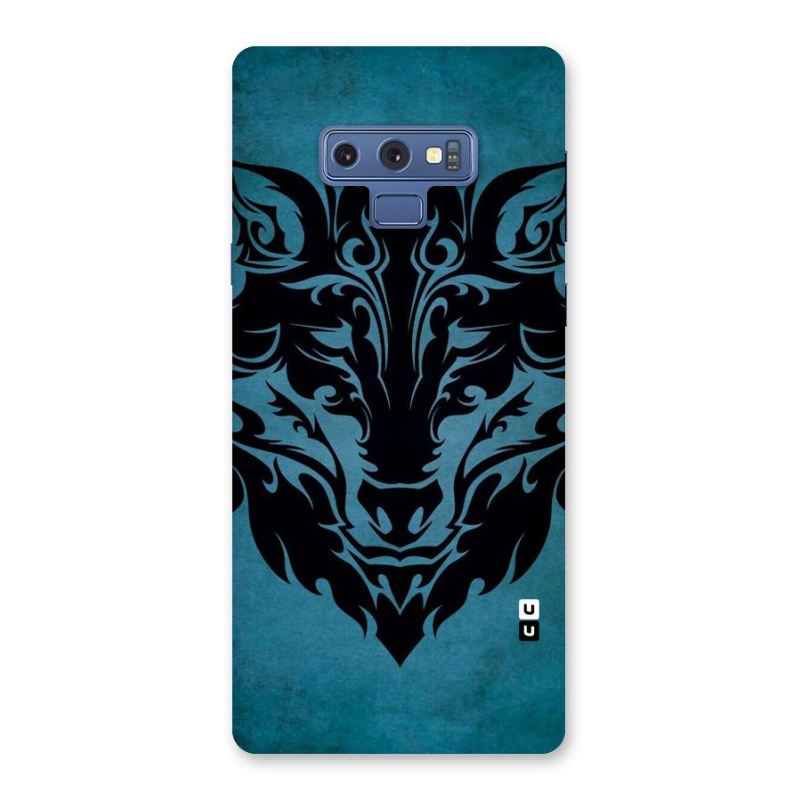 Black Artistic Wolf Back Case for Galaxy Note 9