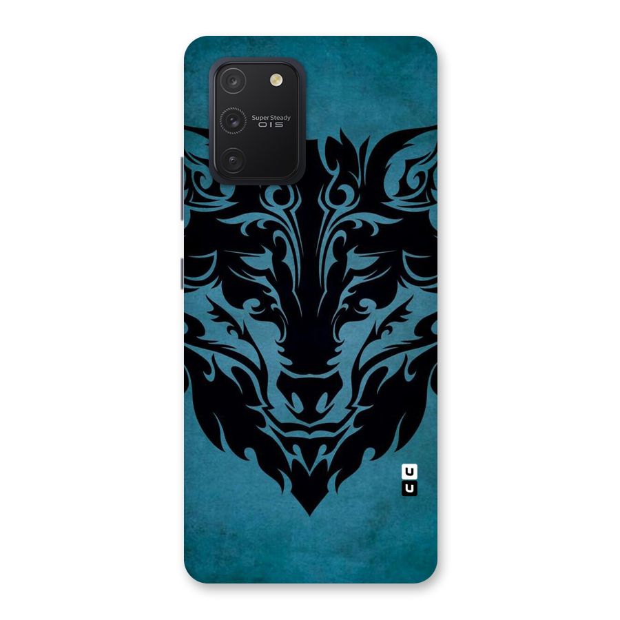Black Artistic Wolf Back Case for Galaxy S10 Lite