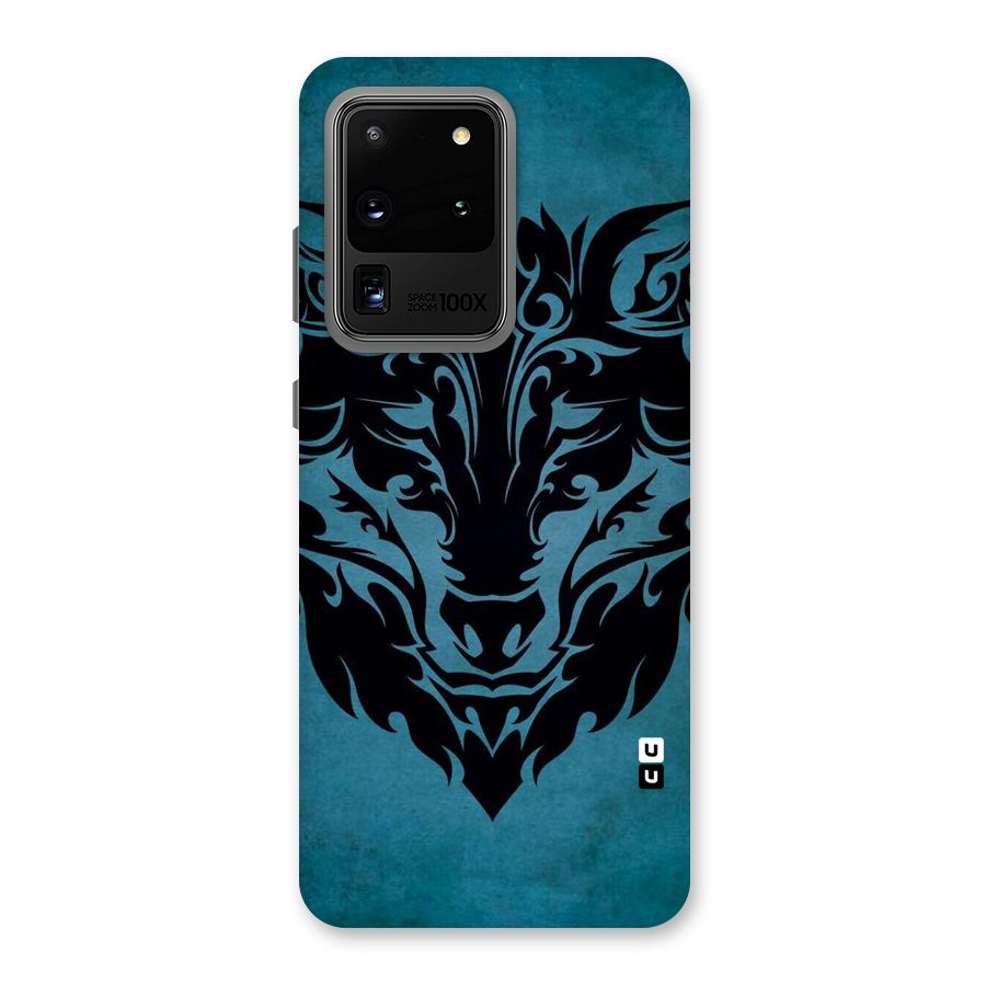 Black Artistic Wolf Back Case for Galaxy S20 Ultra